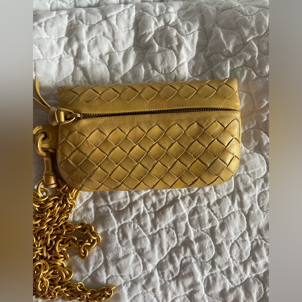 Bottega Veneta Gold Gilt Change Purse - Picture 4 of 16